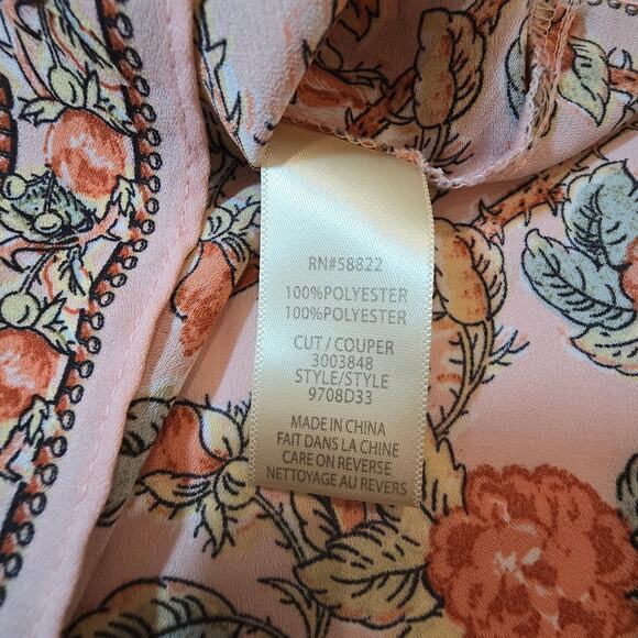 Maxi Studio Boat Neck Floral Bell Sleeves Blouse - Picture 6 of 6